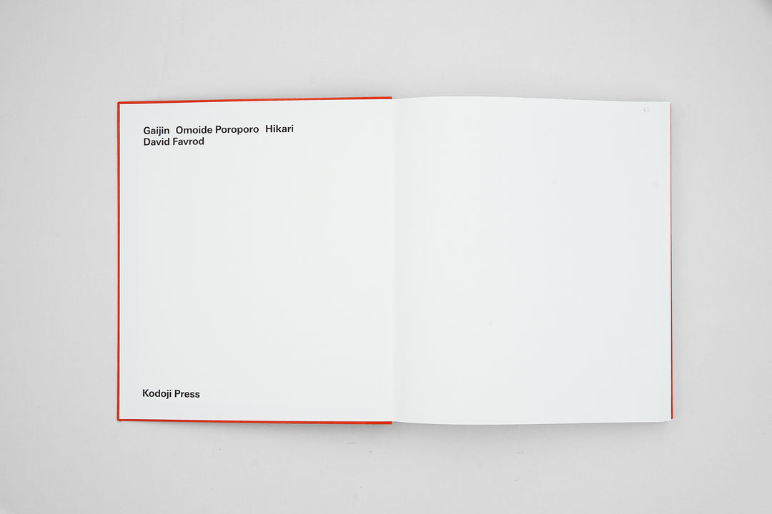 David Favrod – GAIJIN OMOIDE POROPORO HIKARI