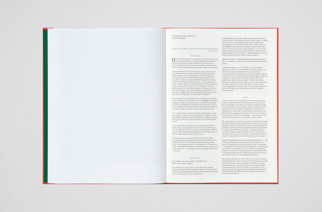 Thomas Rousset – Prabérians SIGNED photobook, published by Loose Joints.