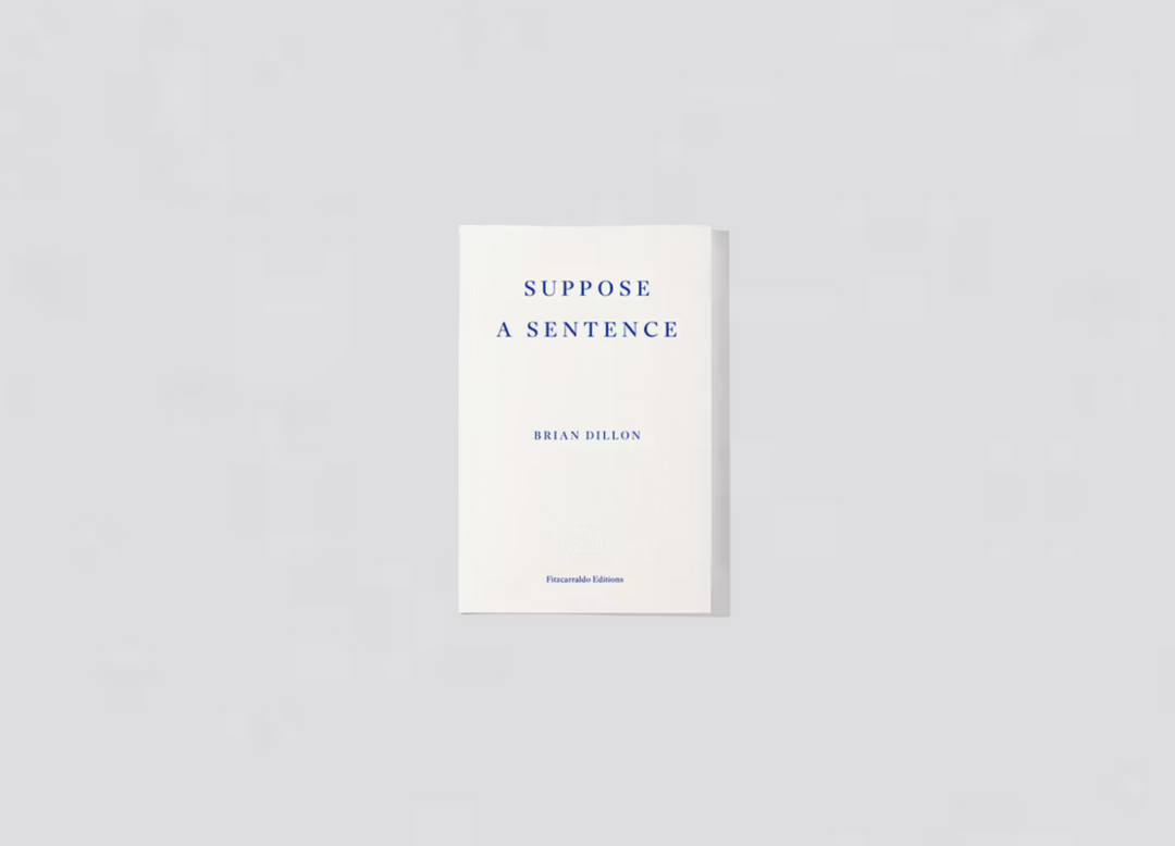 Brian Dillon - Suppose a Sentence